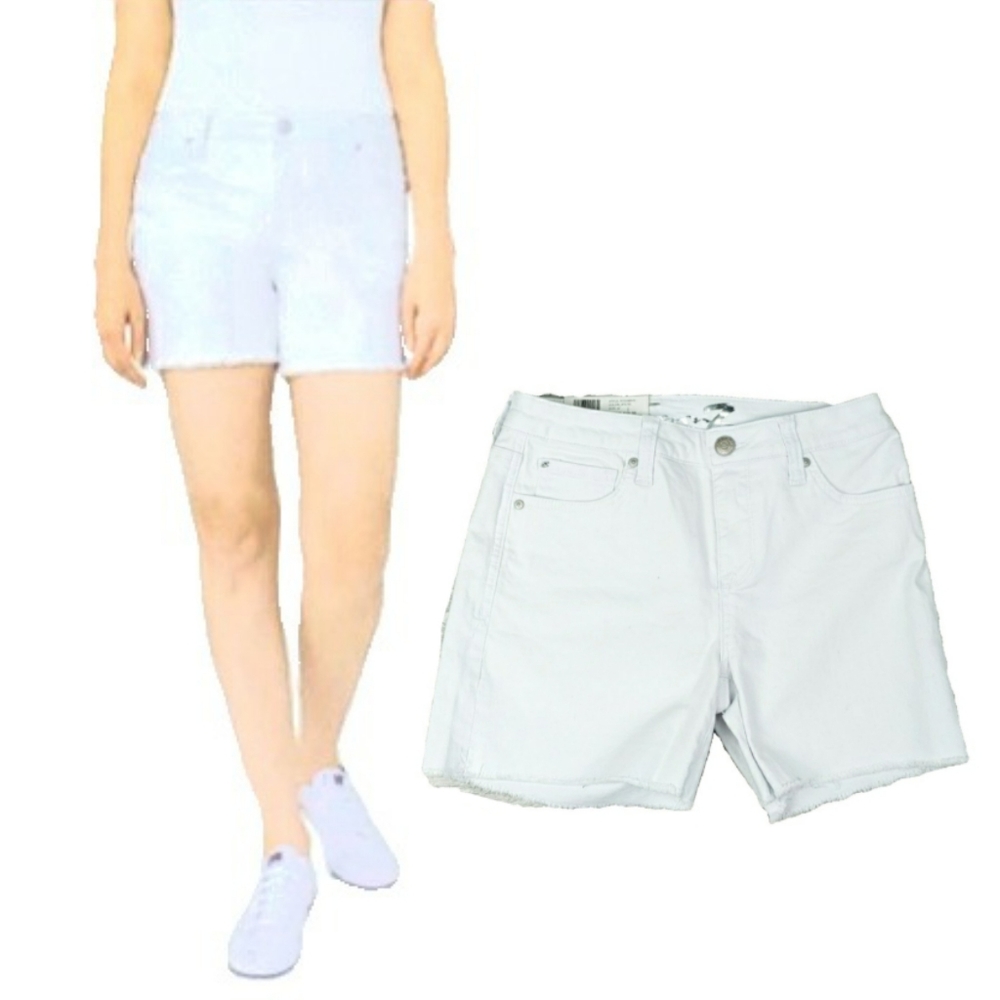 NWT Seven7 Womens White Weekend Fray Shorts - Picture 1 of 4